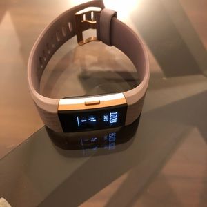 Rose Gold Fitbit Charge 2 small worn 5 times.